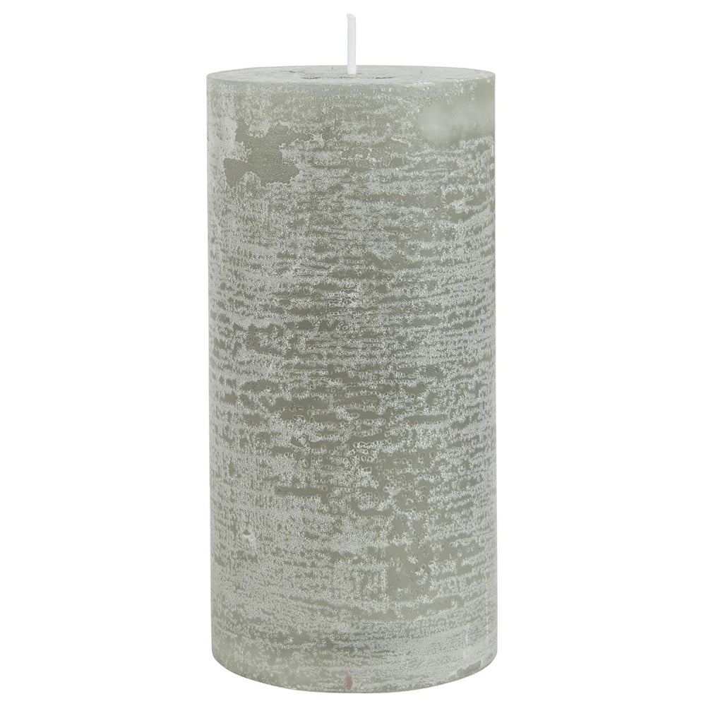 Vela Rústica Gris Claro Ø:7 H:14