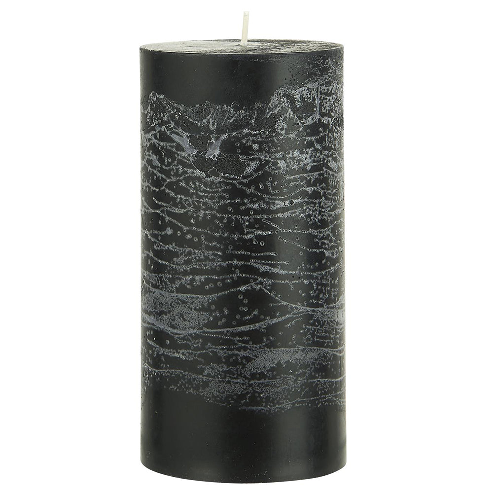 Vela Rústica Negra Ø:7 H:14