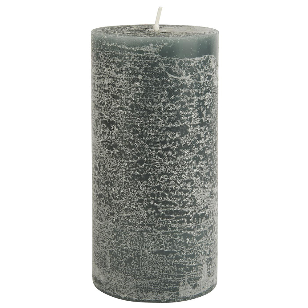 Vela Rústica Verde Musgo Ø:7 H:14