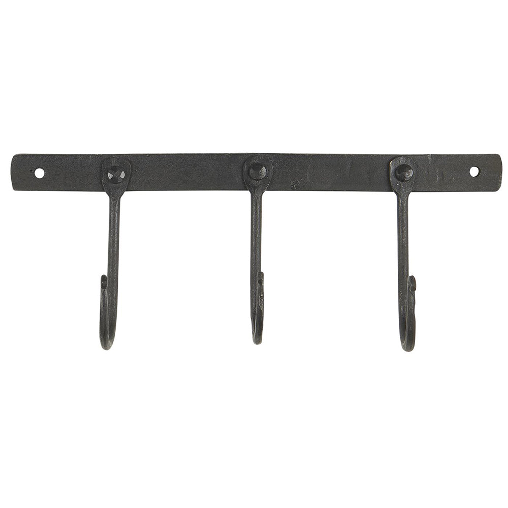 Rack Negro con 3 ganchos