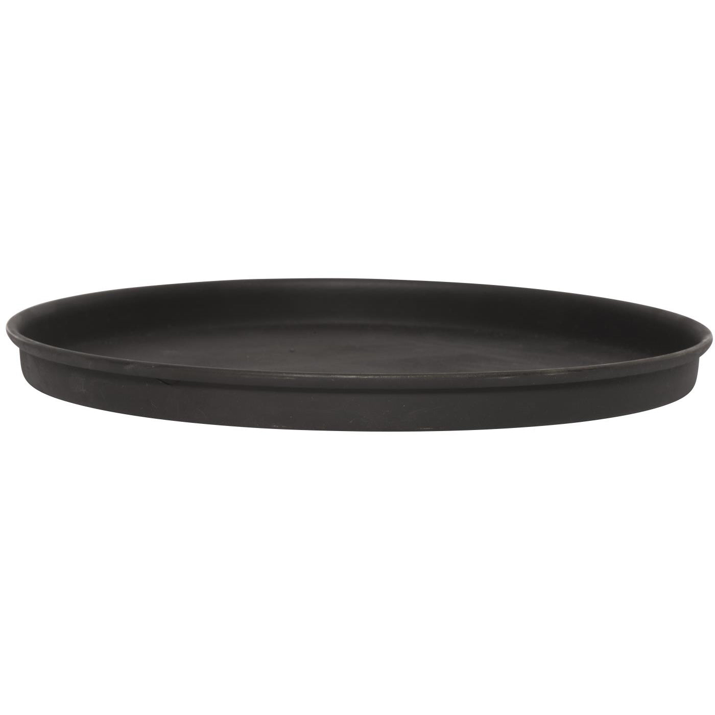 Bandeja Velas Negra 16 cm con Borde