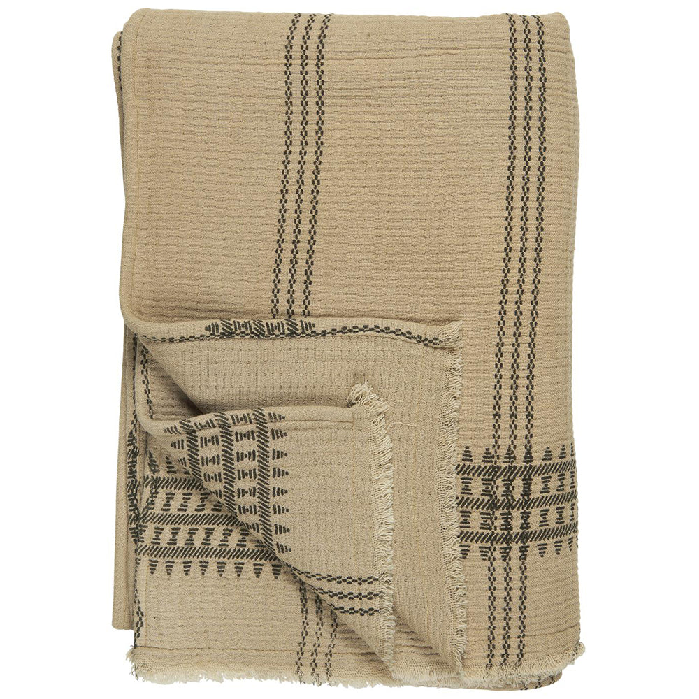 Manta Navajo Crema/Negro