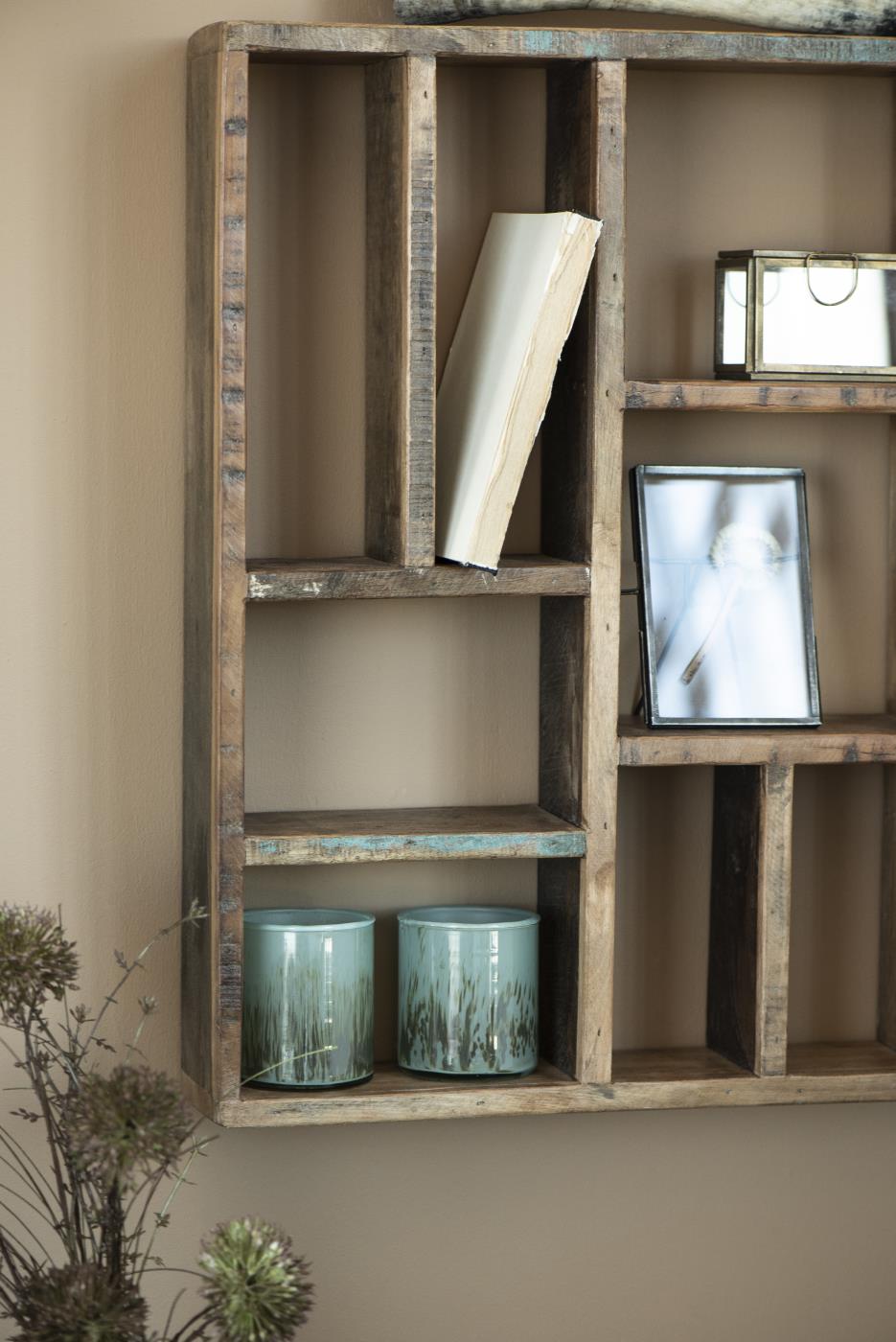 Portavela Verde/Café Medium