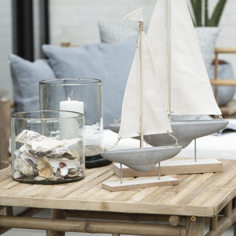 Florero / Porta velas Hurricane Handblown