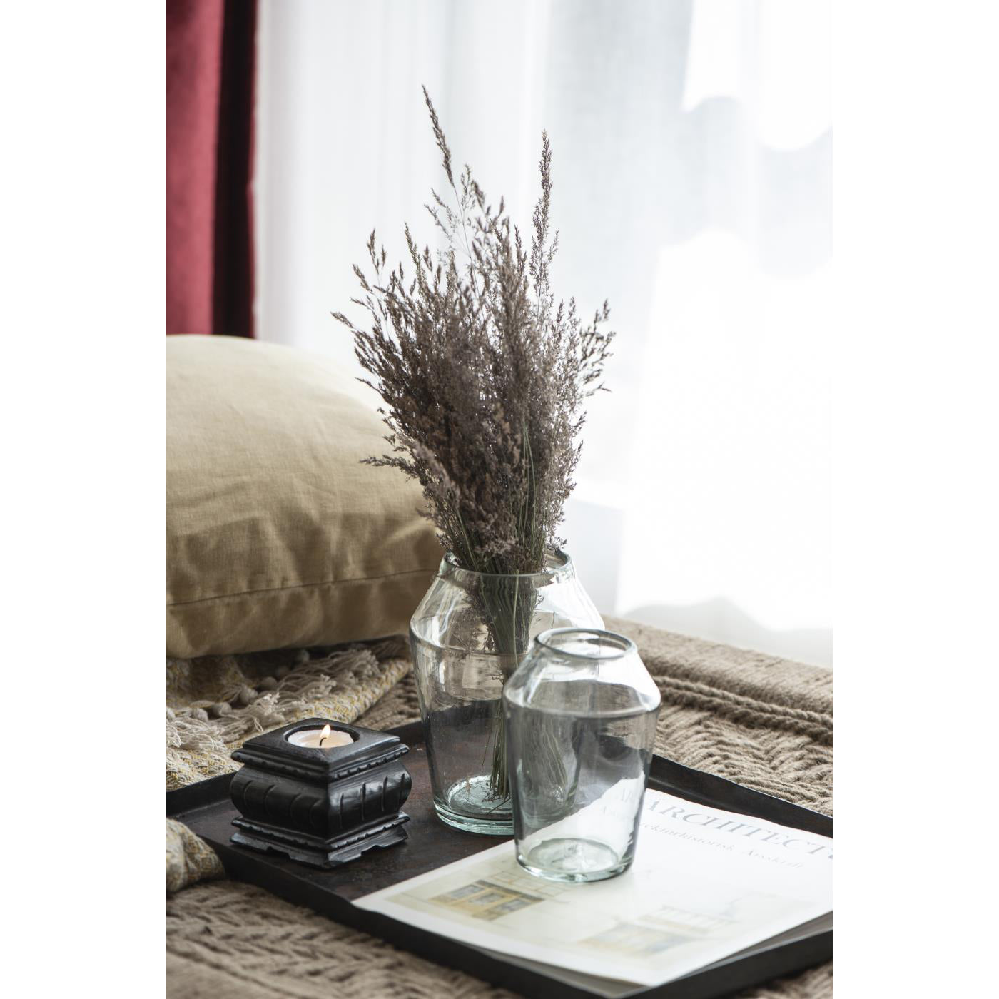 Florero de Vidrio Handblown Cónico Large