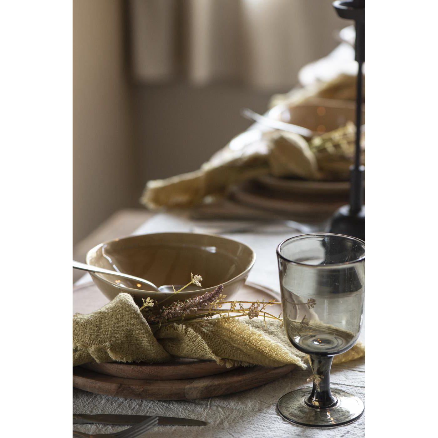 Plato Base/Bandeja Madera Acacia Diam. 25 cm