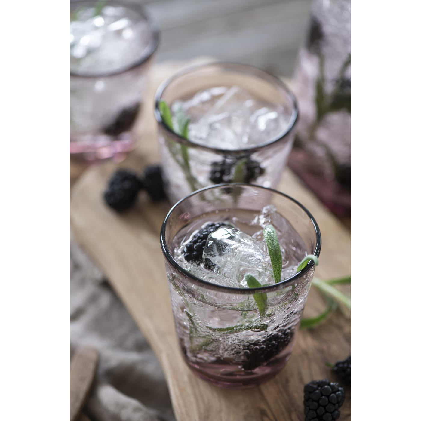 Vaso Vidrio Malva