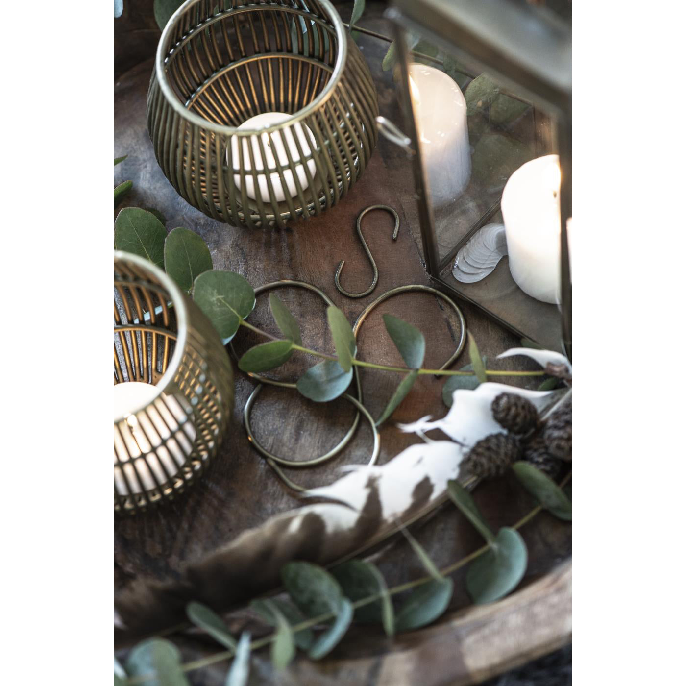 Gancho en S Color Bronce H:10 cm