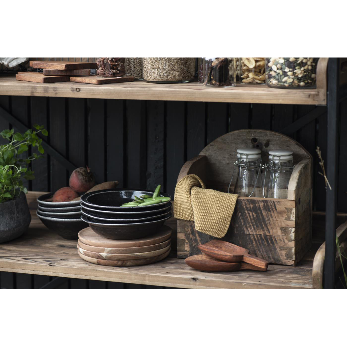 Plato de Sopa Dunes Antique Black 20 cm