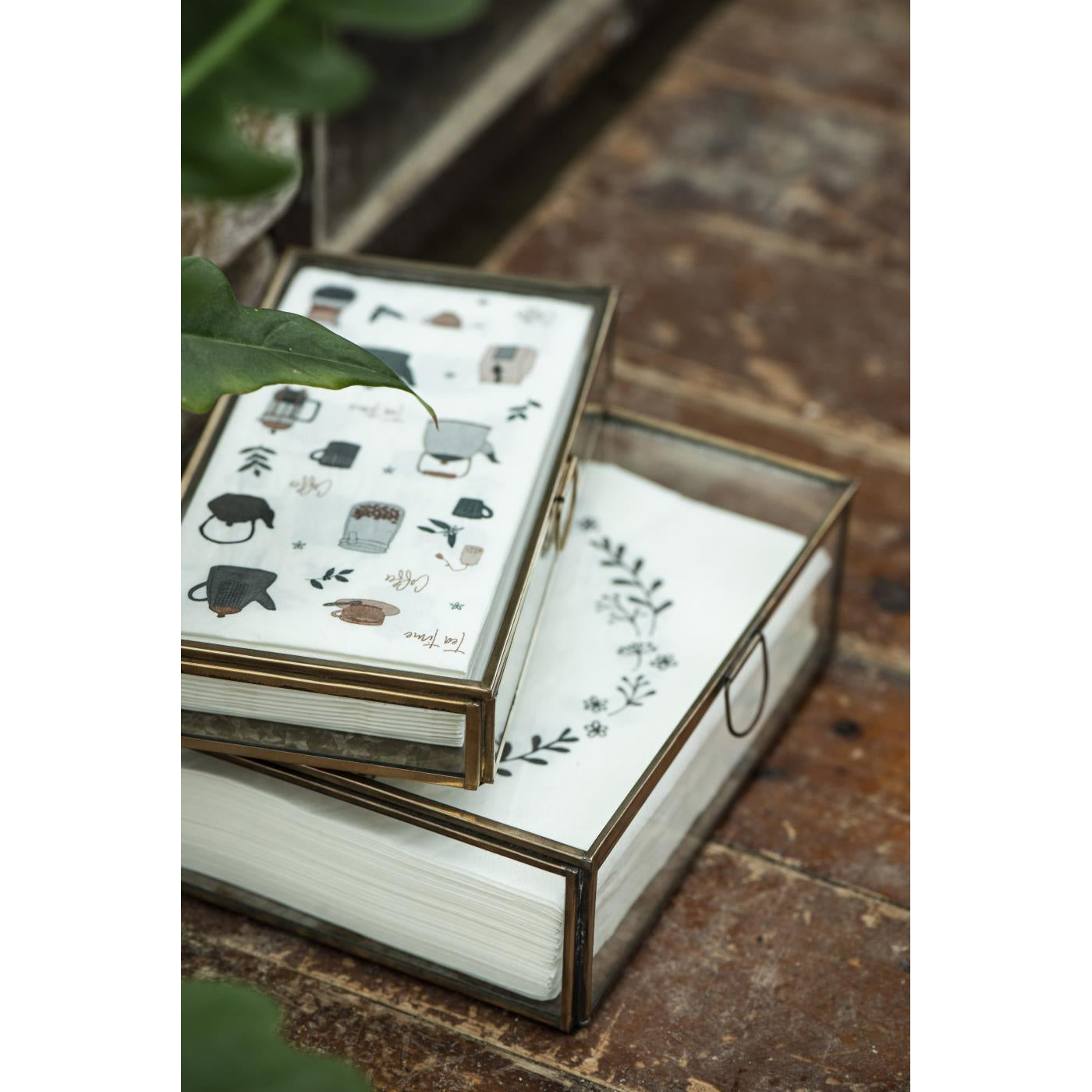 Servilletas con Diseño Guirnalda Negra 50 unidades de 20x20 cm