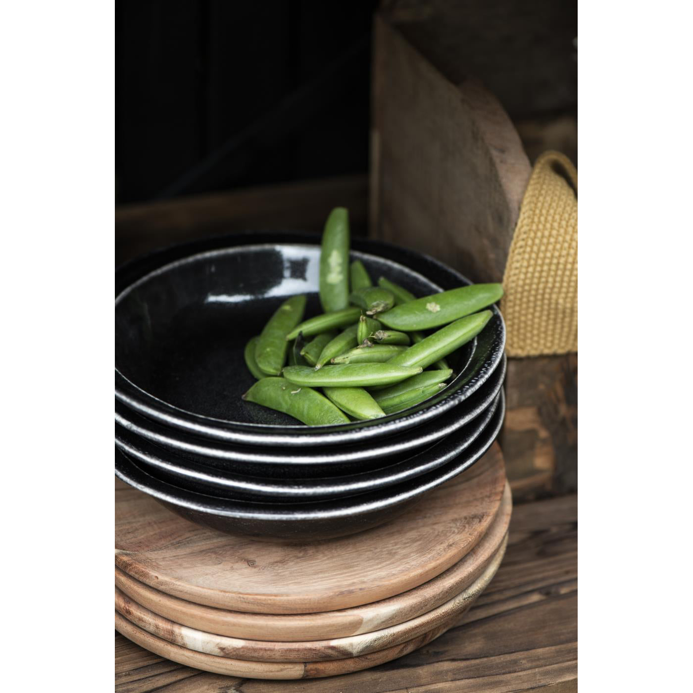 Plato de Sopa Dunes Antique Black 20 cm