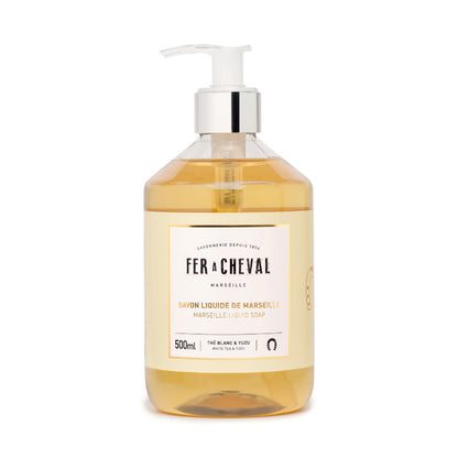Fer a Cheval Jabón de Marsella Líquido 500 ml Té Blanco y Yuzu