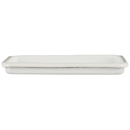 Bandeja Enlozada Rectangular Blanca