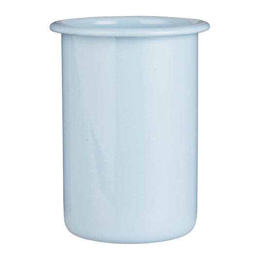 Vaso Esmaltado Celeste H: 12 cm