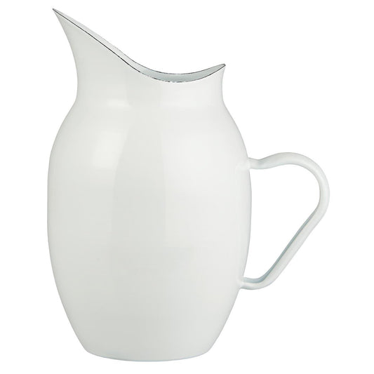 Pitcher Esmaltado Blanco 2.5 lt