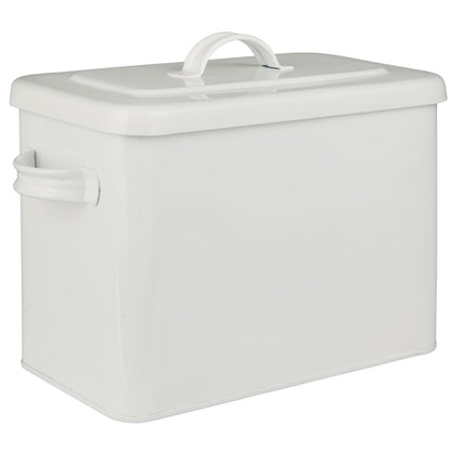 Caja Metal Blanca von Tapa W: 13 H: 20 L: 28 cm