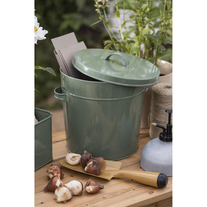 Balde con Tapa Verde 5 lt