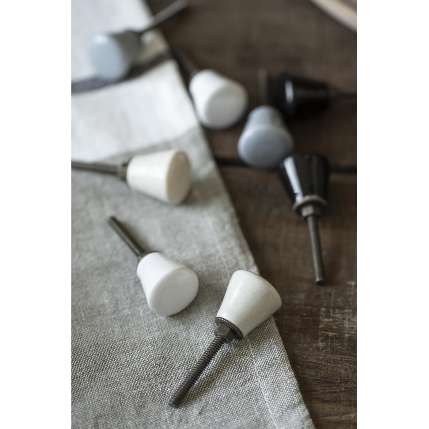 Tirador de Cerámica Color Blanco