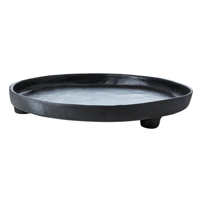 Bandeja ATHENA Redonda Negra Ø47xH7 cm