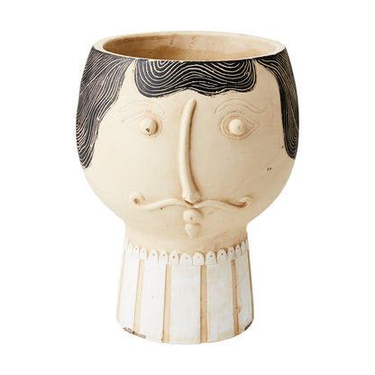 Maceta CAMILLE M, Beige/Negro, L