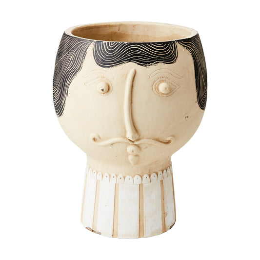 Maceta CAMILLE M, Beige/Negro, L