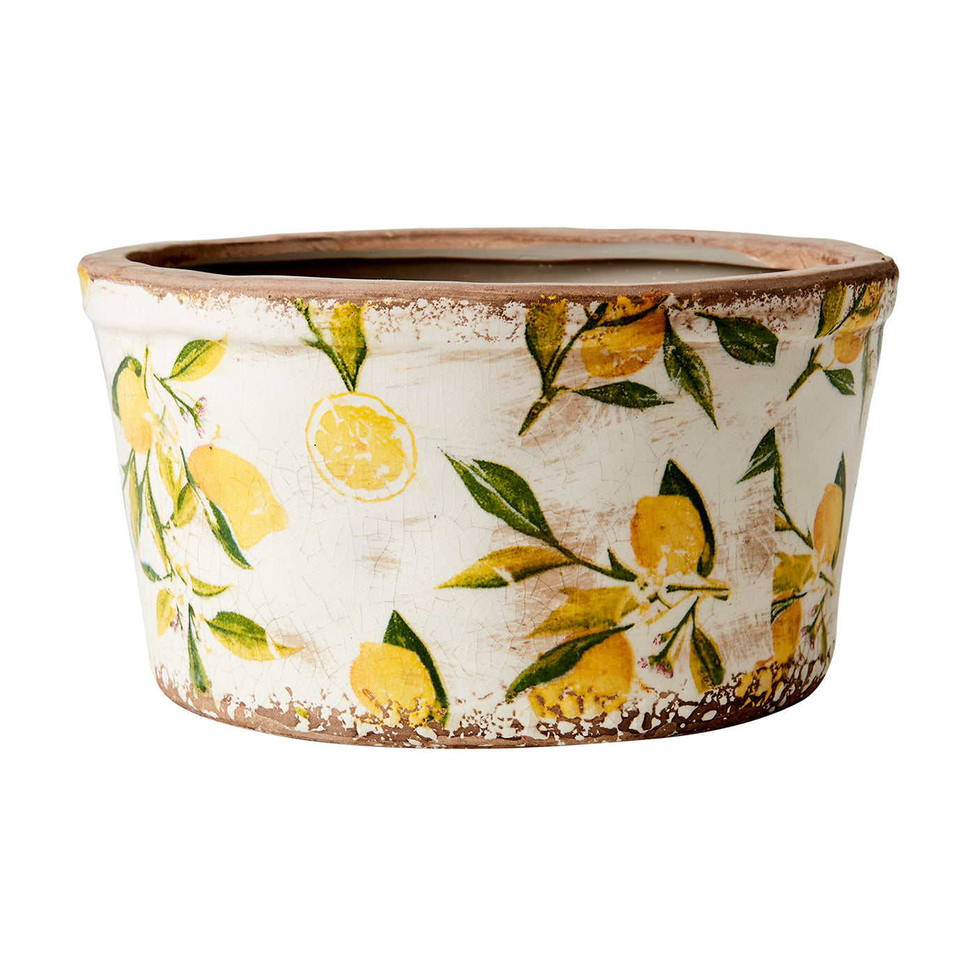 Maceta LEMONA , Blanco/verde/amarillo, M Ø16/20