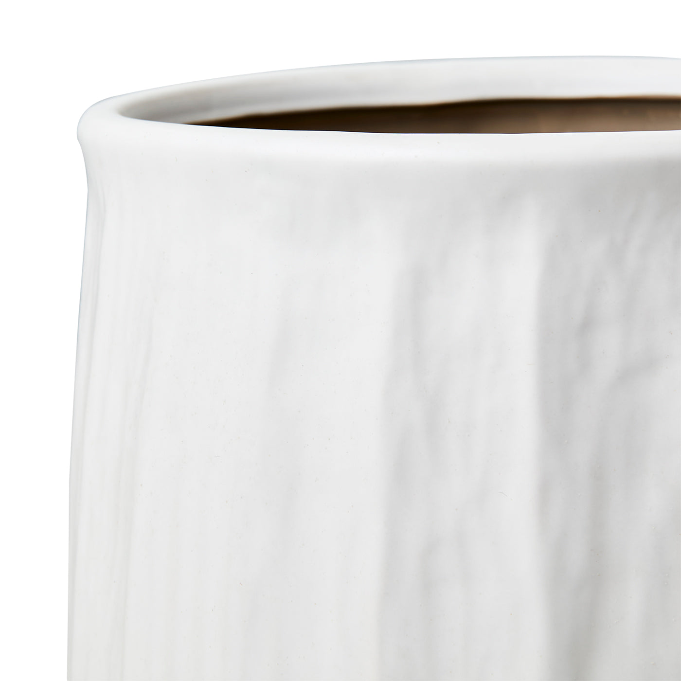 Maceta L, Blanco COCOS, Ø12/17xH15 cm