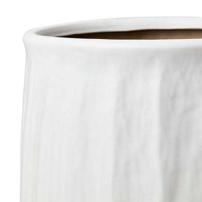 Maceta L, Blanco COCOS, Ø12/17xH15 cm