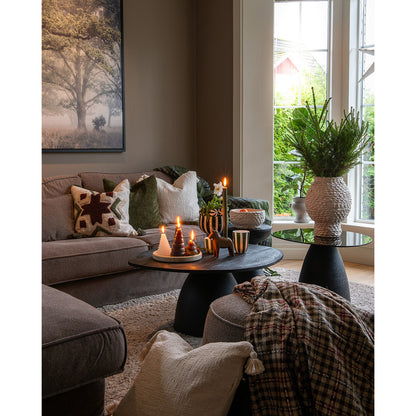 Maceta S, Blanco crudo CREAM, Ø18xH9 cm