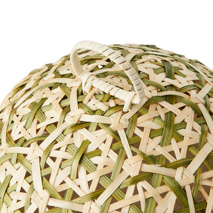 Tapa para tortas M, SUNNY, Natural/Verde, Ø21xH16 cm