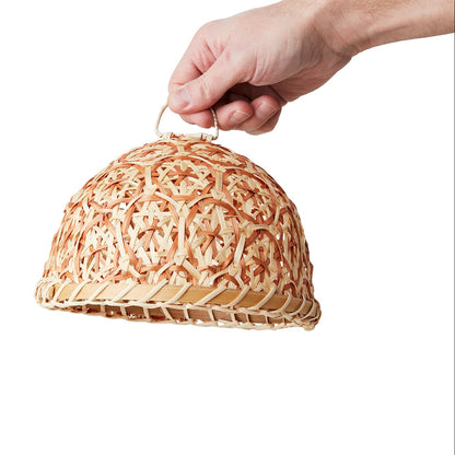 Tapa para tortas M, SUNNY, Natural/Marrón, Ø21xH16 cm