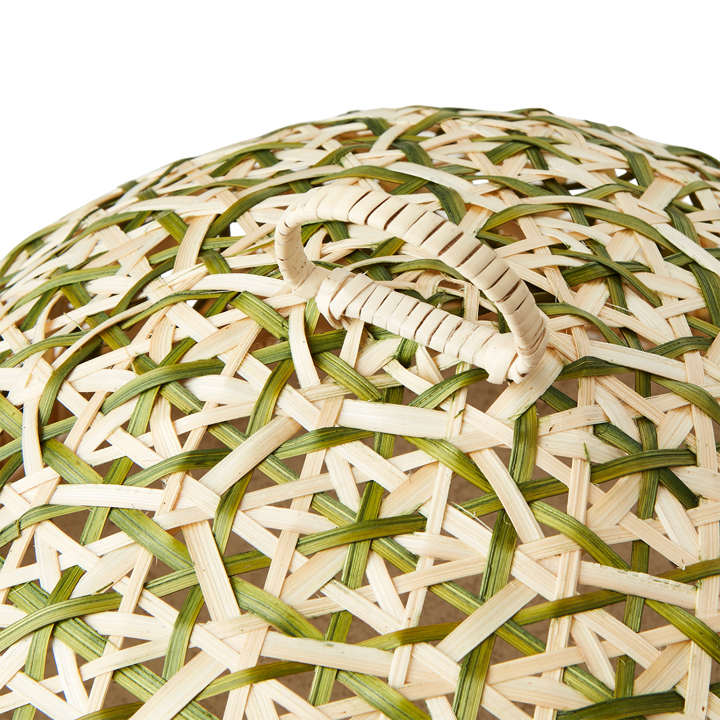 Tapa para tortas L, SUNNY, Natural/Verde, Ø31xH21 cm