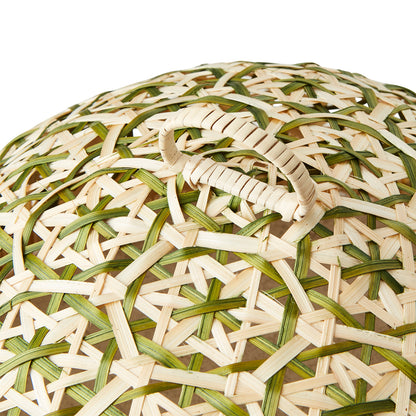 Tapa para tortas L, SUNNY, Natural/Verde, Ø31xH21 cm