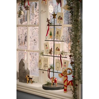 Tarjeta Navidad Doble Surtido, W: 7,3 H: 10,5 cm