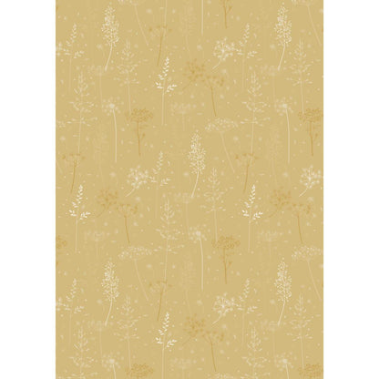 Papel de regalo Diseño Mustard Grass y Umbelas Rollo 5 mt