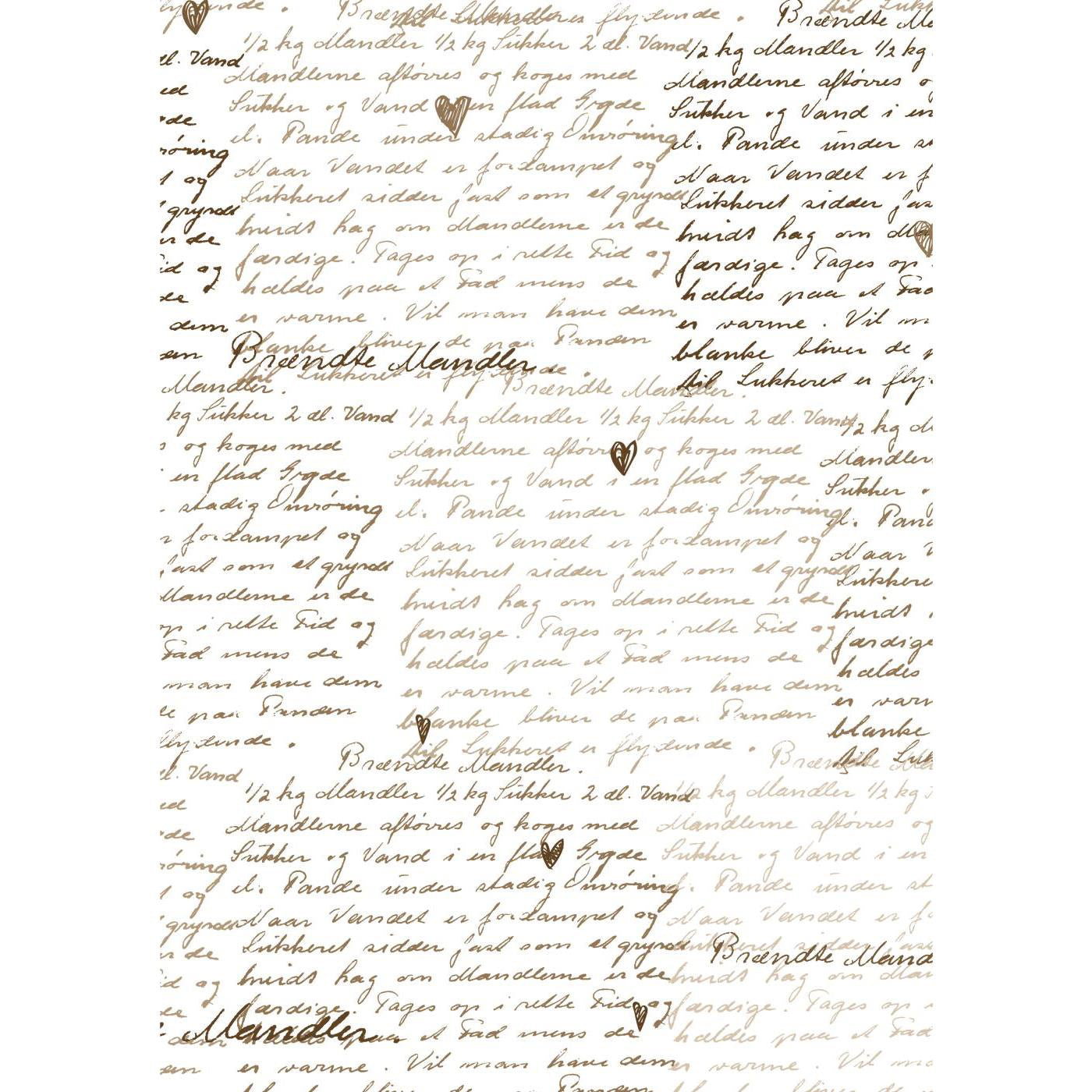 Papel de regalo Diseño Escritura Braendte Mandler 5 mt