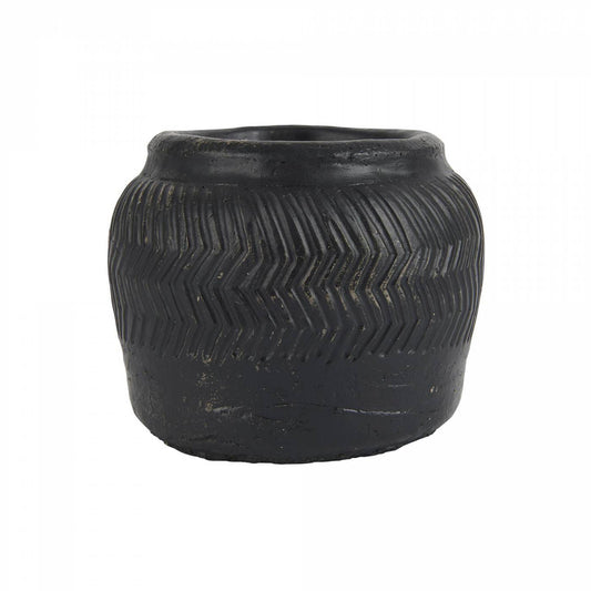 Pot Cesar Negra Medium Handmade H: 12,5 Ø: 13,5 cm