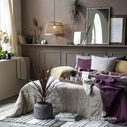 Pot de Cemento Cleopatra Charbon H: 25 cm Ø: 27 cm