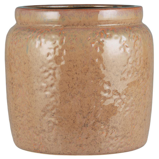 Maceta con Borde Café H: 10,5 Ø: 19,5 cm