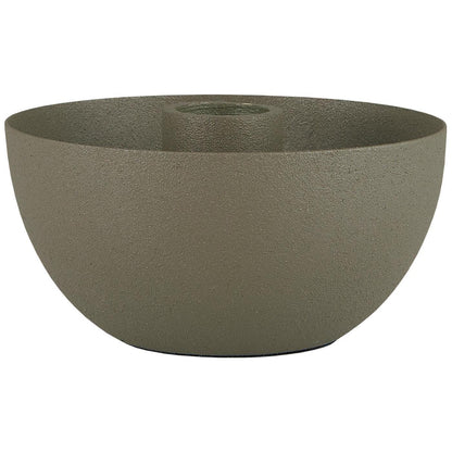 Candelabro Bowl-Shaped Gris Verde Musgo