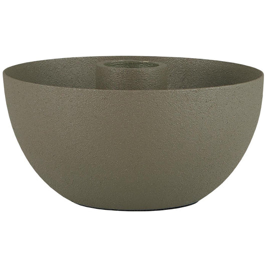 Candelabro Bowl-Shaped Gris Verde Musgo