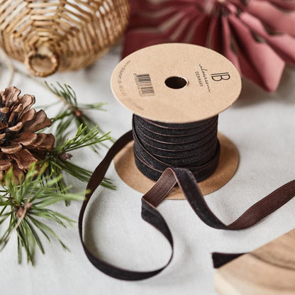 Cinta de Terciopelo Mocca 10 mts