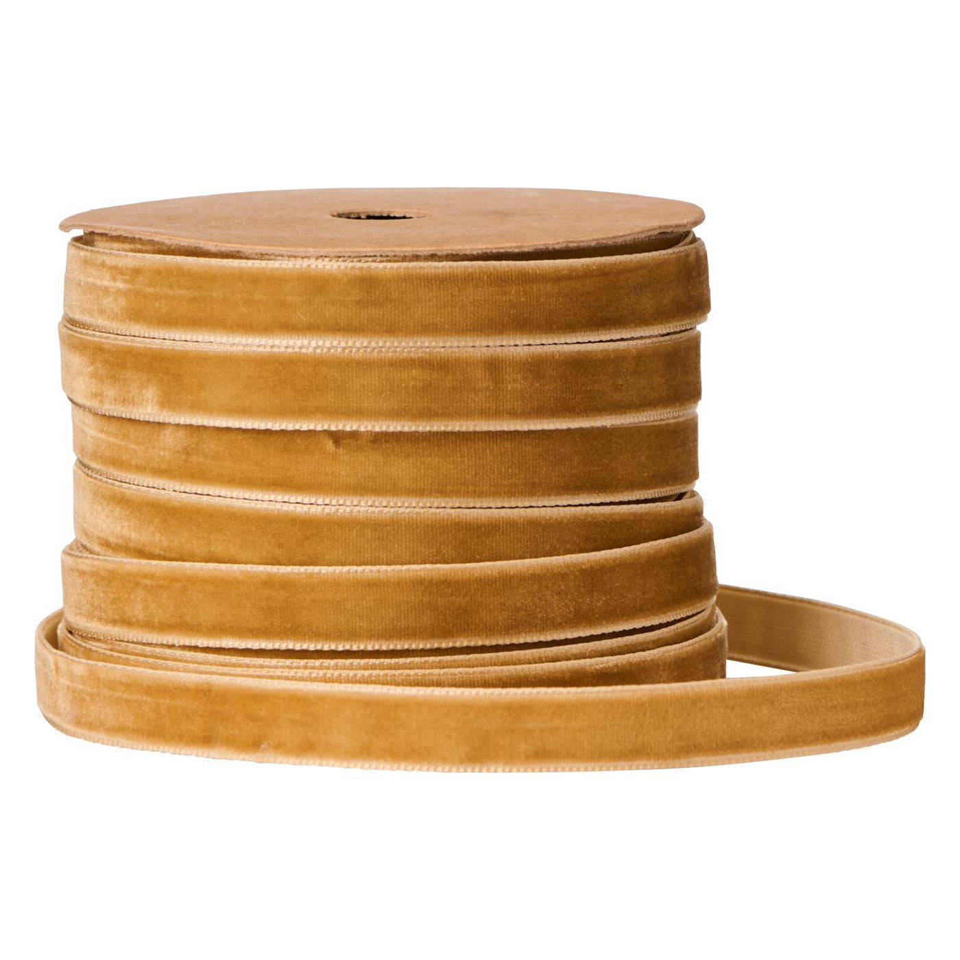 Cinta de Terciopelo Café Claro 10 mts