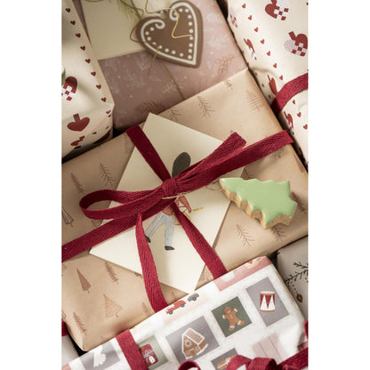 Cinta Algodón en Rodete Burdeo L: 5m