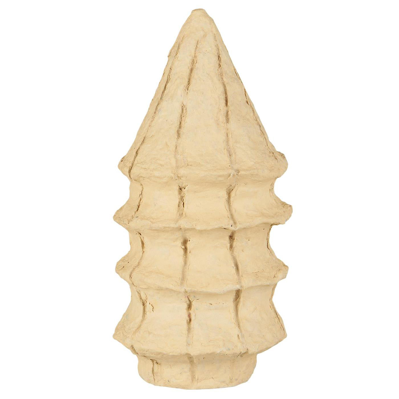 Árbol Navideño Artístico Papel Mâché Medium, H: 18 cm