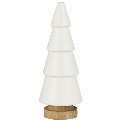 Árbol de Navidad Blanco H: 17 cm