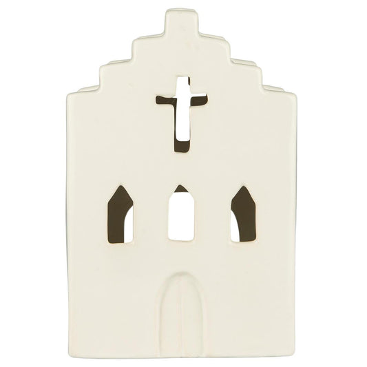 Iglesia color Blanco Stillenat para Vela Tealight