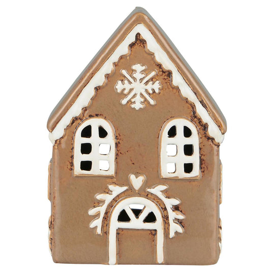 Casa para Velas, Gingerbread Copos Nieve