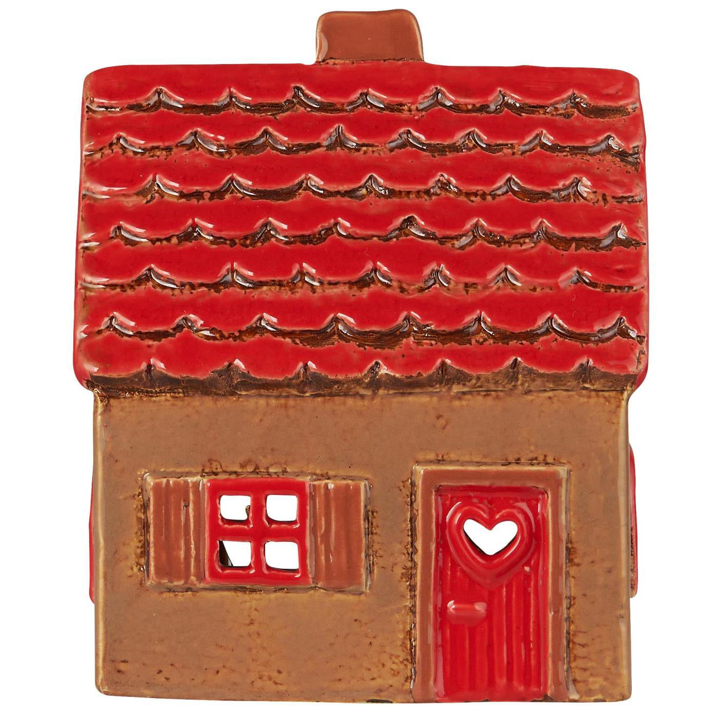 Casa para Velas STILLENAT Tealight Techo Rojo