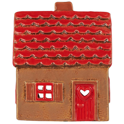 Casa para Velas STILLENAT Tealight Techo Rojo